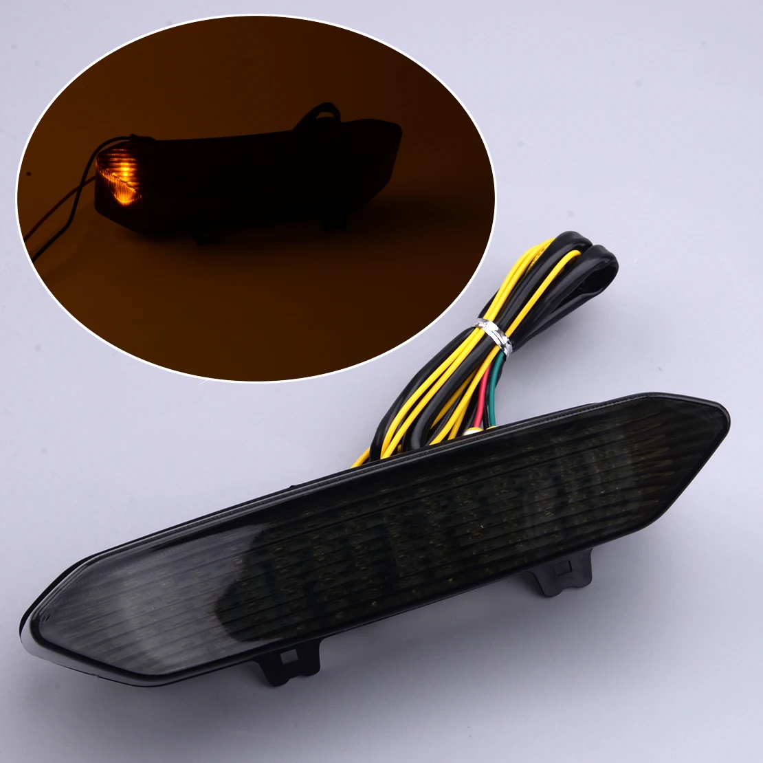 12V Motorcycle Smoke Lens Integrated Tail Turn Signal Light Fit For Yamaha YZF R1 2002 2003
12V Motorcycle Smoke Lens Integrated Tail Turn Signal Light Fit For Yamaha YZF R1 2002 2003