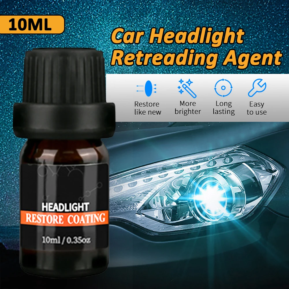 10ml Car Headlight Repair Renovation Agent car light protection Remove oxidation, repair the light scratches Repair Fluid
10ml Car Headlight Repair Renovation Agent car light protection Remove oxidation, repair the light scratches Repair Fluid