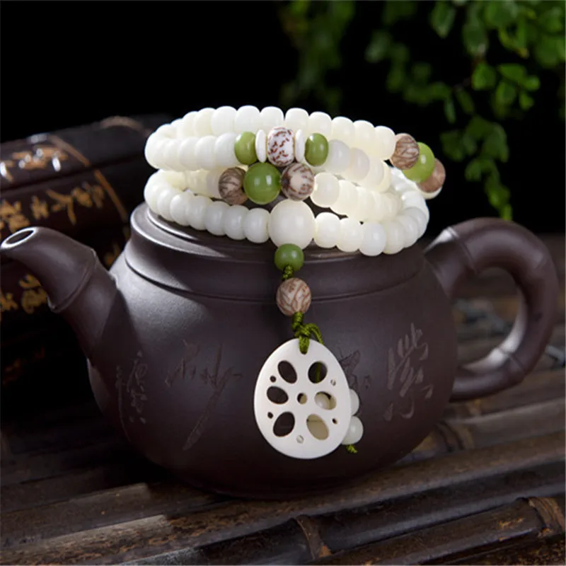 4 Styles Handwork 108 Buddhist Beads White Bodhi Bracelet Natural Smooth Materials Exquisite Jewelry Gifts For Unisex
4 Styles Handwork 108 Buddhist Beads White Bodhi Bracelet Natural Smooth Materials Exquisite Jewelry Gifts For Unisex