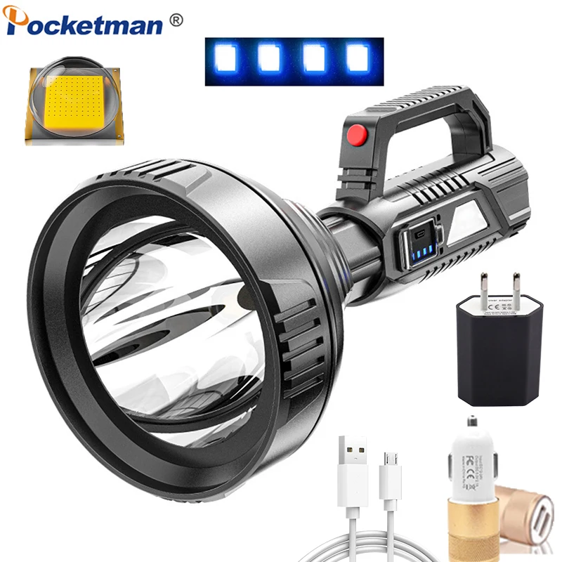Led Work Light Portable LED Searchlight USB Rechargeable Flashlight Waterproof Camping Light Work Lamp Torch Emergency Lamp
Led Work Light Portable LED Searchlight USB Rechargeable Flashlight Waterproof Camping Light Work Lamp Torch Emergency Lamp