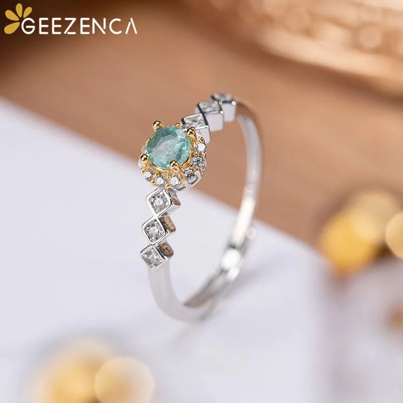 925 Sterling Silver Gold Plated Zircon Women's Ring Fashion Jewelry Green Stone Thin Open Ring 2021 New Trend Gift
925 Sterling Silver Gold Plated Zircon Women's Ring Fashion Jewelry Green Stone Thin Open Ring 2021 New Trend Gift