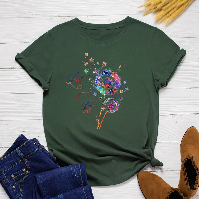 Plus Size S-5XL Women Tshirt New Dandelion Printed Shirt Oversized 100%Cotton Woman Tshirts O-Neck Short Sleeve Tees Casual Tops
Plus Size S-5XL Women Tshirt New Dandelion Printed Shirt Oversized 100%Cotton Woman Tshirts O-Neck Short Sleeve Tees Casual Tops