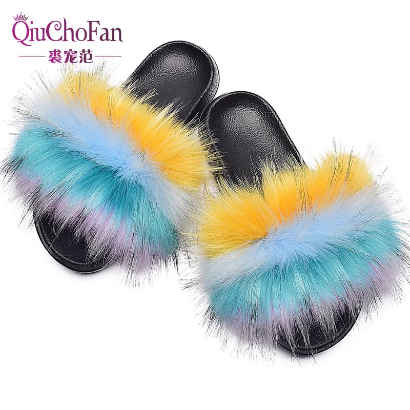 Summer Raccoon Fur Slippers Fluffy Fur Slides For Women Furry Shoes Faux Fox Fur Sandals Flat Home Flip Flops Girl Fur Slides
Summer Raccoon Fur Slippers Fluffy Fur Slides For Women Furry Shoes Faux Fox Fur Sandals Flat Home Flip Flops Girl Fur Slides