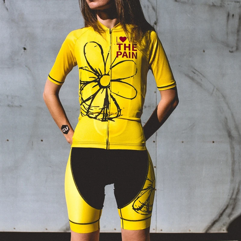 2020 LOVE THE PAIN Cycling set Women Summer New Short Sleeve Shirts Bike Jersey Kit Jacket Bib Shorts Maillot Ciclismo mtb Set
2020 LOVE THE PAIN Cycling set Women Summer New Short Sleeve Shirts Bike Jersey Kit Jacket Bib Shorts Maillot Ciclismo mtb Set