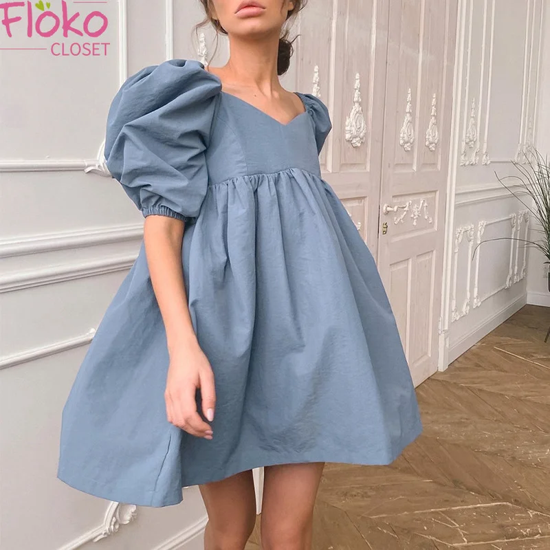 Летнее женское мини-платье Flokocloset 2021 с V-образным вырезом и пышными рукавами, однотонное платье-трапеция с коротким рукавом, вечерний Сарафа...
Летнее женское мини-платье Flokocloset 2021 с V-образным вырезом и пышными рукавами, однотонное платье-трапеция с коротким рукавом, вечерний Сарафа...