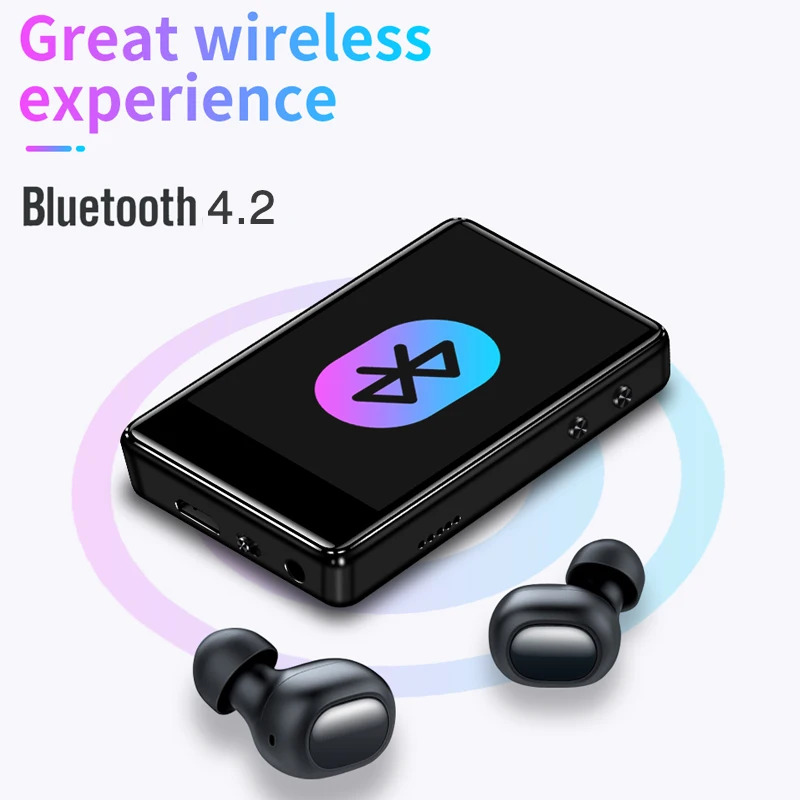 REDANT MP4 плеер Bluetooth со встроенным динамиком 2 4 дюймов полный сенсорный экран