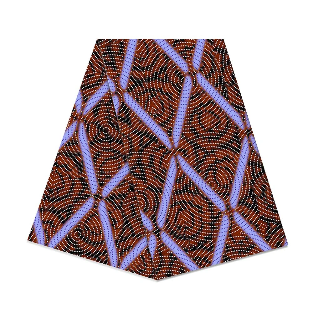 

African Fashion Ankara Print Fabric 100%Cotton Dashiki Batik for DIY for Apparel and Home Decor Projects AFRICA NO.1