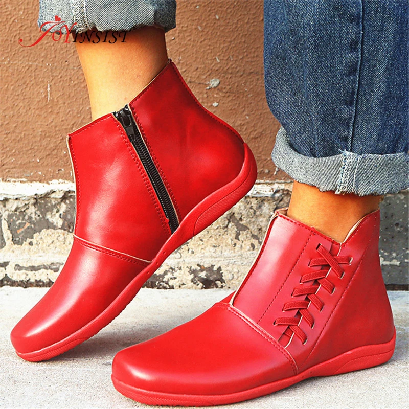 Women's Winter Boots Female Plus Leather Shoes Handmade Zip Women Warm Ankle Boots Ladies Retro Footwear Round Head Martin Boots
Women's Winter Boots Female Plus Leather Shoes Handmade Zip Women Warm Ankle Boots Ladies Retro Footwear Round Head Martin Boots