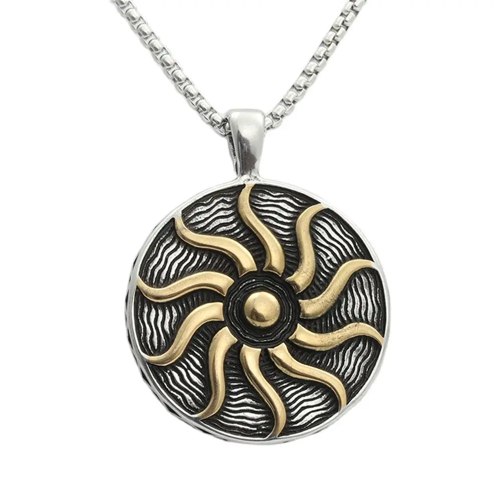 Fashion Jewelry Stainless Steel Sun Pendant Necklace Men Trendy Simple Chain Punk Jewelry Gift
Fashion Jewelry Stainless Steel Sun Pendant Necklace Men Trendy Simple Chain Punk Jewelry Gift