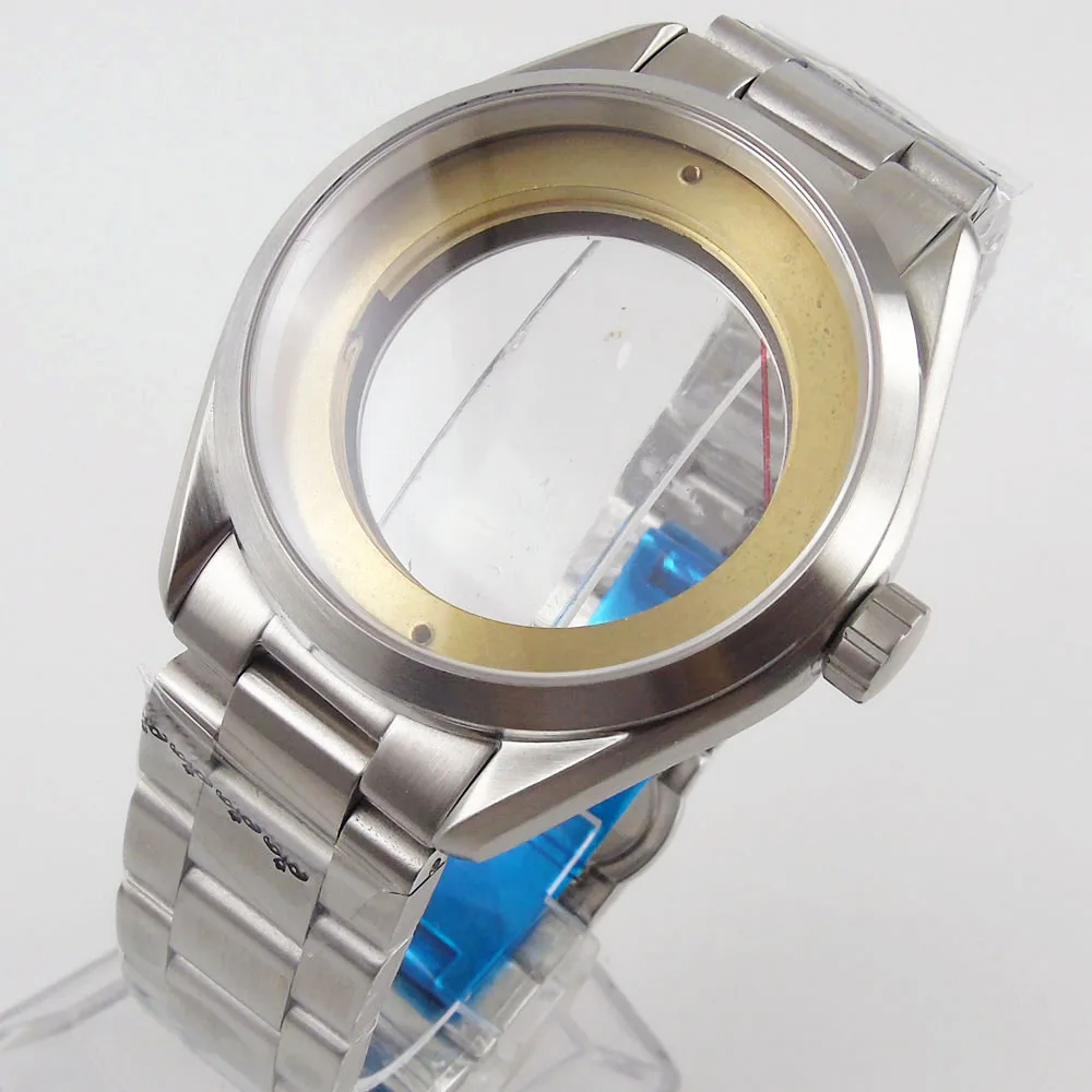 Stainless Steel 41mm Watch Case with Sapphire Glass + Watch Band Fit MIYOTA Movement
Stainless Steel 41mm Watch Case with Sapphire Glass + Watch Band Fit MIYOTA Movement