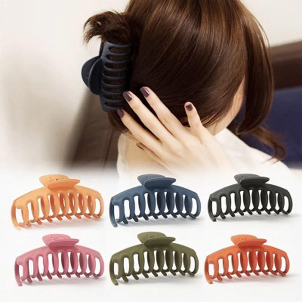 1pc Korean Solid Big Hair Claws Elegant Frosted Acrylic Hair Clips Hairpins Barrette Headwear For Women Girls Hair Accessories
1pc Korean Solid Big Hair Claws Elegant Frosted Acrylic Hair Clips Hairpins Barrette Headwear For Women Girls Hair Accessories