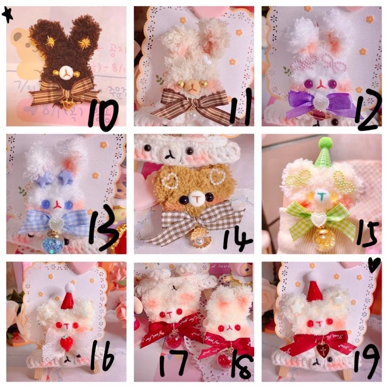 Handmade Cute Bear Rabbit Original Design Matching Brooch Barrettes Birthday Gift Girlfriends Lolita Ornament
Handmade Cute Bear Rabbit Original Design Matching Brooch Barrettes Birthday Gift Girlfriends Lolita Ornament