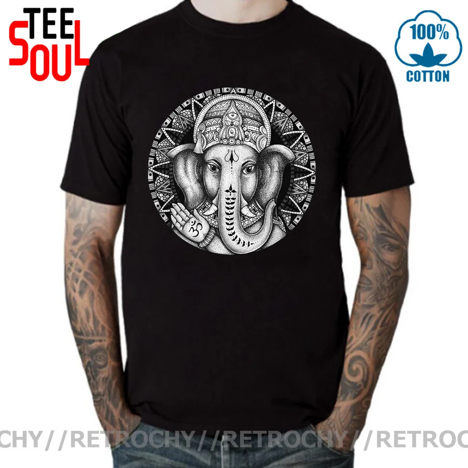 Retrochy Vintage Hindu Ganesha Mandala T-shirt 3D Print Indian Shiva God of Wisdom Ganesha T shirts Men Women Harajuku Tee Shirt 
Retrochy Vintage Hindu Ganesha Mandala T-shirt 3D Print Indian Shiva God of Wisdom Ganesha T shirts Men Women Harajuku Tee Shirt