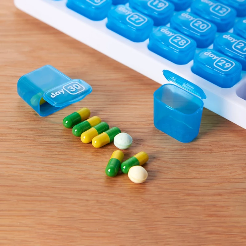 Grid Disk Drug Case 31 Medicine Box 31 Grid Box Home Storage Box 2021 summer new