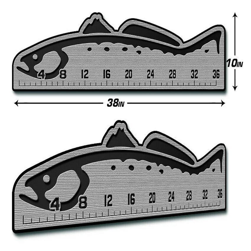 Marine EVA Trout Fish Ruler Mat Pad Stick On Fly Fishing 12"/24"/36" Grey Over Black 6mm
Marine EVA Trout Fish Ruler Mat Pad Stick On Fly Fishing 12"/24"/36" Grey Over Black 6mm