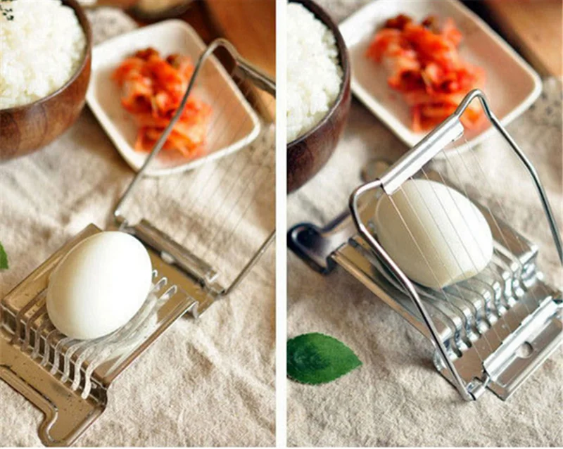 1PC Egg Cutter Stainless Steel Egg Slicer Strawberry Slicer Cutter Metal Multifunctional Egg Cutter Tomato Slicer Kitchen
1PC Egg Cutter Stainless Steel Egg Slicer Strawberry Slicer Cutter Metal Multifunctional Egg Cutter Tomato Slicer Kitchen