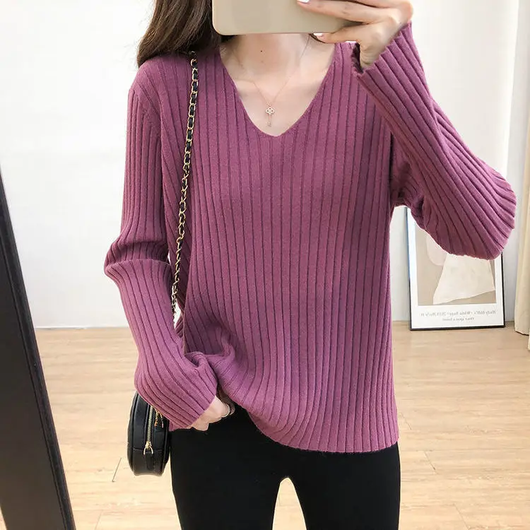 80-100.00kg soft glutinous Joker long sleeve size knitwear women autumn and winter new loose bottoming sweater
80-100.00kg soft glutinous Joker long sleeve size knitwear women autumn and winter new loose bottoming sweater