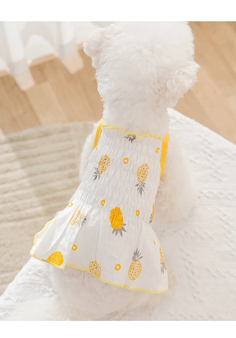 Summer pet dog Clothes for small dogs for french bulldog cute fruit print dresses ropa chihuahua Pet puppy skirt Outfits Costume
Summer pet dog Clothes for small dogs for french bulldog cute fruit print dresses ropa chihuahua Pet puppy skirt Outfits Costume