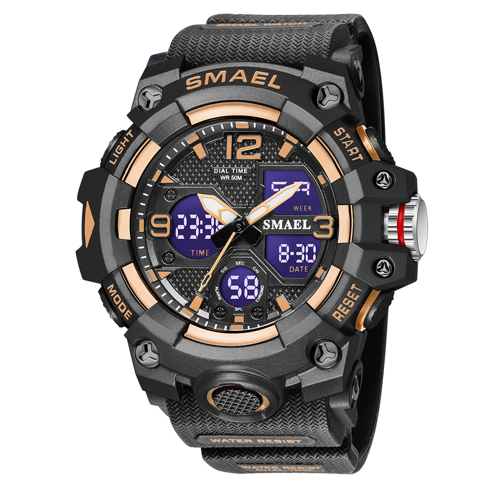 Brand Men Military Watch Women Digital Waterproof Dual Display Quartz Sports Wristwatch For Student Clock Relogios Masculino
Brand Men Military Watch Women Digital Waterproof Dual Display Quartz Sports Wristwatch For Student Clock Relogios Masculino