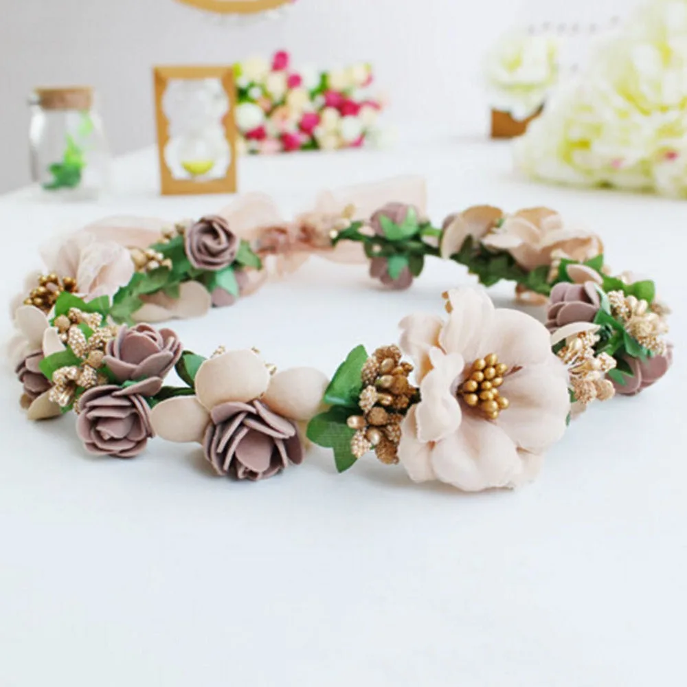 Floral Flower Party Wedding Crown Hair Wreaths Headband Hair Band Garland women's headwear girl's party hair accessories
Floral Flower Party Wedding Crown Hair Wreaths Headband Hair Band Garland women's headwear girl's party hair accessories