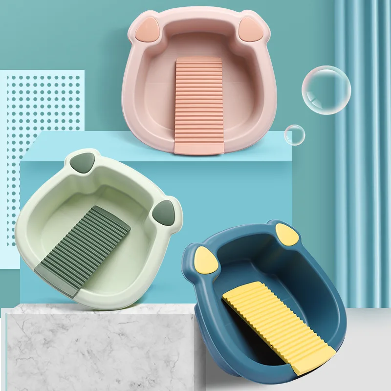 Thickened washbasin household large baby washbasin student dormitory underwear cleaning basin washbasin with washboard
Thickened washbasin household large baby washbasin student dormitory underwear cleaning basin washbasin with washboard