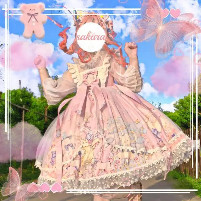 Victorian Japanese Lolita Party Bear Bowknot Princess Tea Party Lolita Dress Jsk Sweet Kawaii Sleeveless Dress Summer
Victorian Japanese Lolita Party Bear Bowknot Princess Tea Party Lolita Dress Jsk Sweet Kawaii Sleeveless Dress Summer
