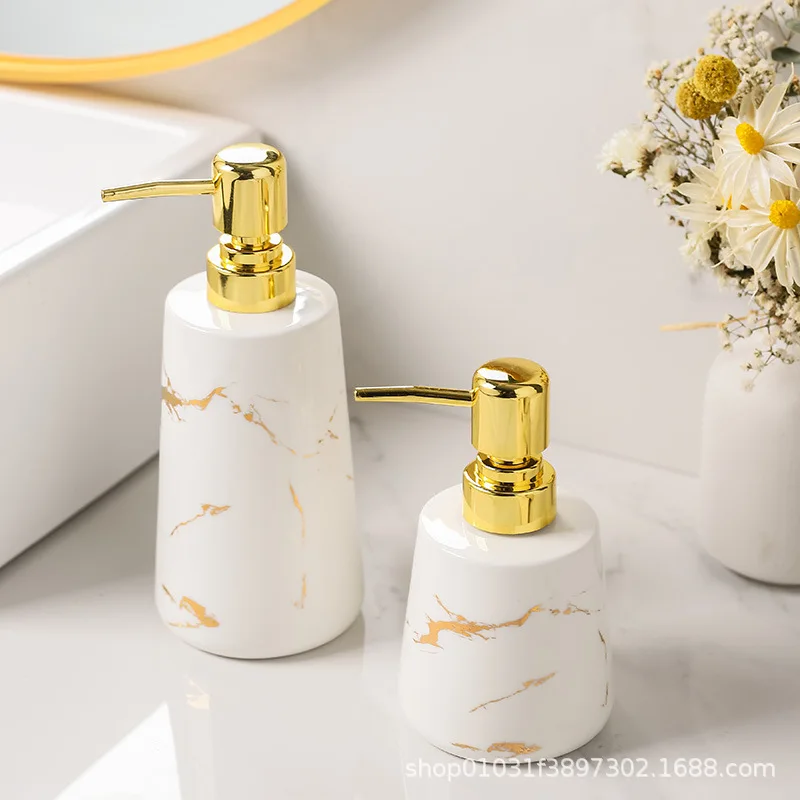 Bathroom ceramic bottle shampoo shower gel hand sanitizer conditioner emulsion bottle press bottle.
Bathroom ceramic bottle shampoo shower gel hand sanitizer conditioner emulsion bottle press bottle.