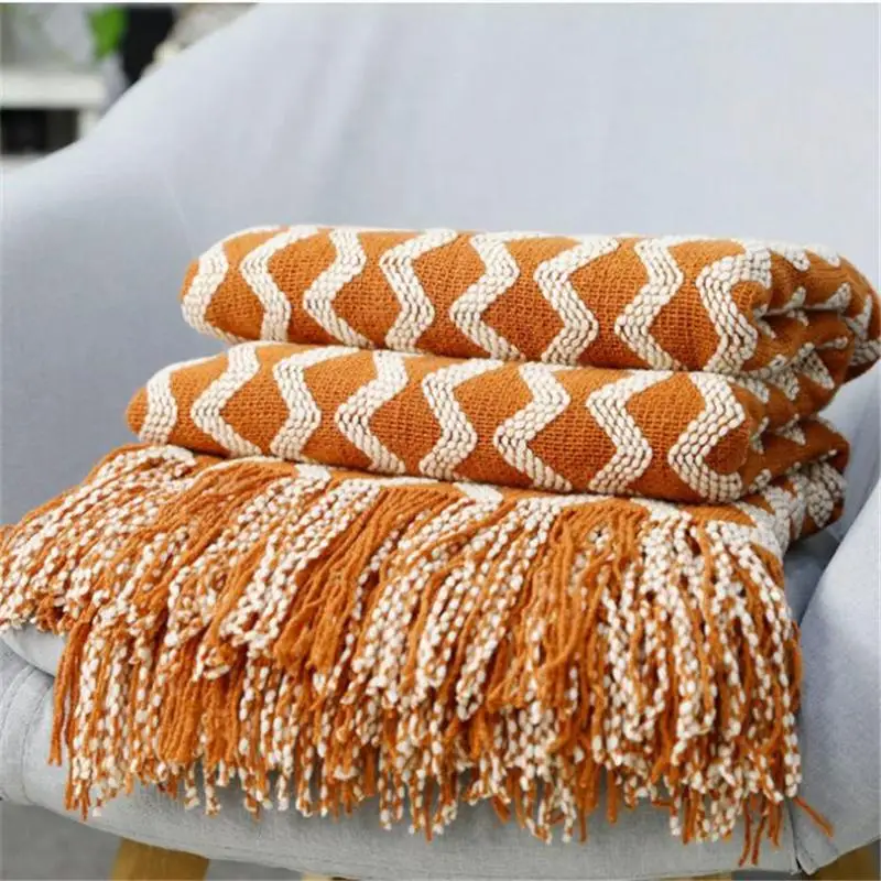Knitted Blanket Thread Sofa Throw Blankets With Tassel Nordic Bedspread Decorative Bed Crib Stroller & Swaddling
Knitted Blanket Thread Sofa Throw Blankets With Tassel Nordic Bedspread Decorative Bed Crib Stroller & Swaddling