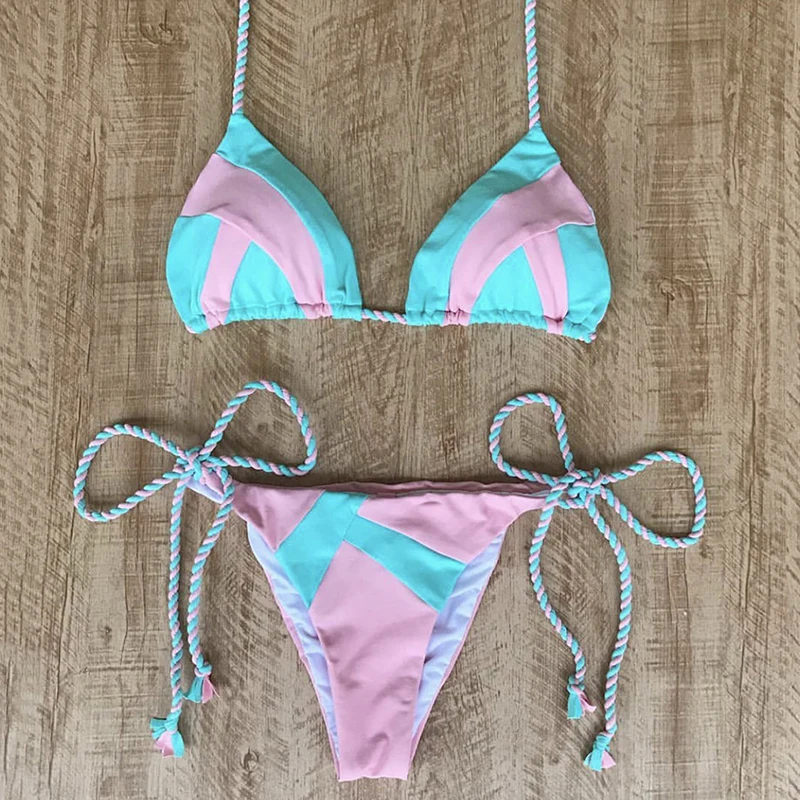 Sexy Triangle Bikini Set Women Bathing Suit Swimwear Summer New Beach Wear Female Low Waist Red Swimsuit Biquini Solid Bikini
Sexy Triangle Bikini Set Women Bathing Suit Swimwear Summer New Beach Wear Female Low Waist Red Swimsuit Biquini Solid Bikini