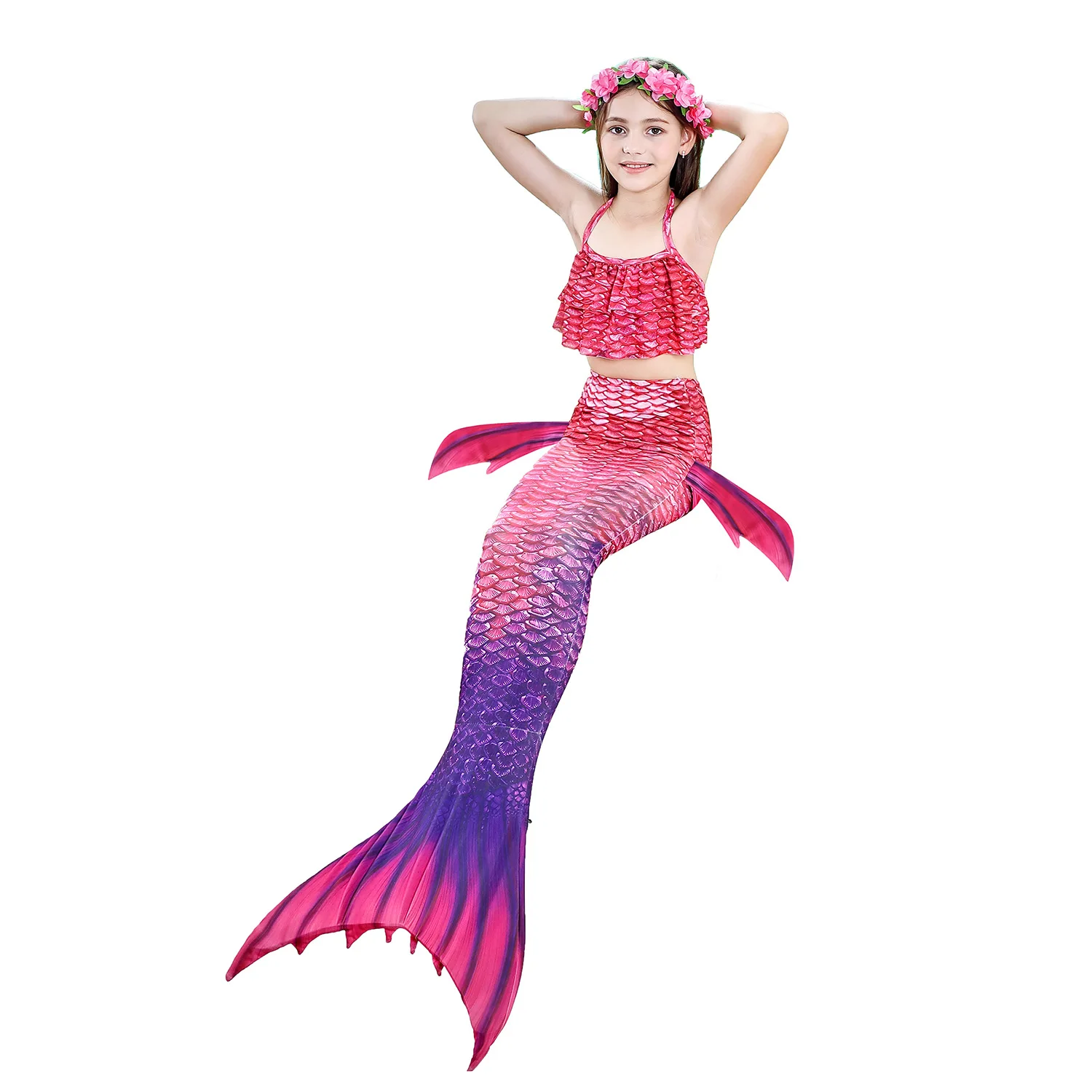 Girls Mermaid Tails for Swimming Child Cosplay Kids Costumes for Girls Swimmable Mermaid Tails with Monofin Birthday Party Dress
Girls Mermaid Tails for Swimming Child Cosplay Kids Costumes for Girls Swimmable Mermaid Tails with Monofin Birthday Party Dress