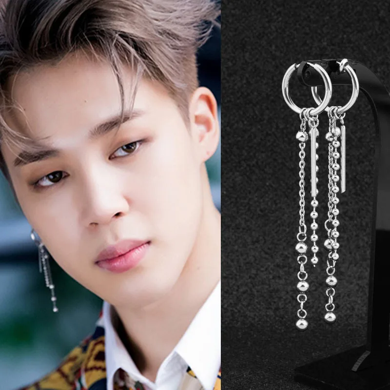 Bangtan Boys Earrings Jimin Same Style Stainless Steel No Pierced Ear Clips Star Jewelry Popular Street Decoration Accessories
Bangtan Boys Earrings Jimin Same Style Stainless Steel No Pierced Ear Clips Star Jewelry Popular Street Decoration Accessories