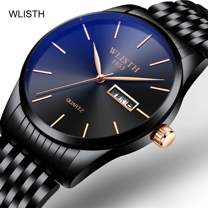 WLISTH New Brand Men Watches Luxury Casual Watch Quartz Stainless Steel Waterproof Calendar Sports Clock Watches Business Reloj
WLISTH New Brand Men Watches Luxury Casual Watch Quartz Stainless Steel Waterproof Calendar Sports Clock Watches Business Reloj