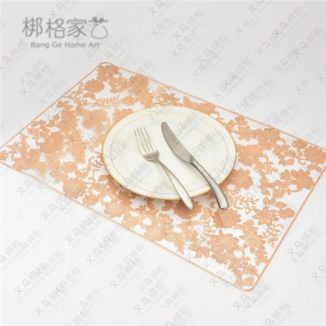 Home Restaurant Gold White Transparent lace Placemat Nordic Anti-scalding Insulation Table Mat Steak Pad anti-slip decoration
Home Restaurant Gold White Transparent lace Placemat Nordic Anti-scalding Insulation Table Mat Steak Pad anti-slip decoration