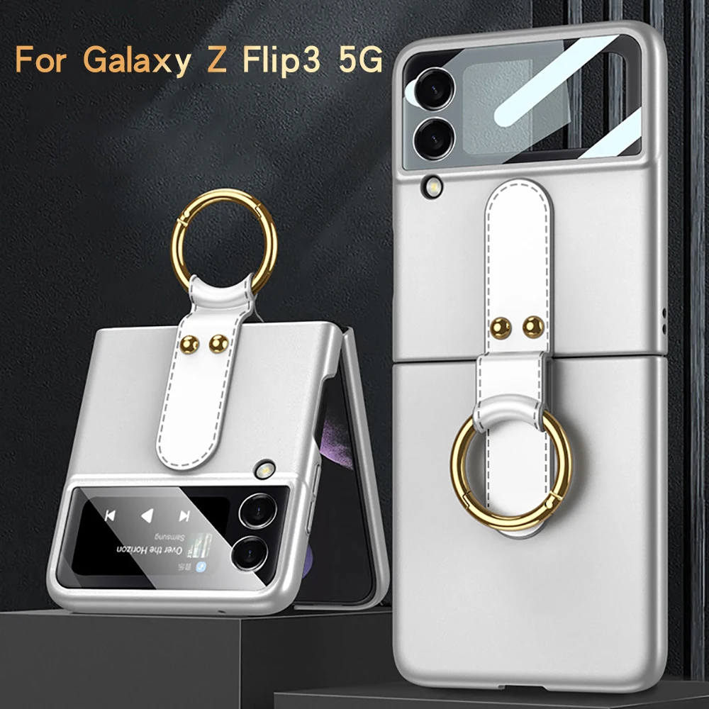 Foldable Phone Case for Galaxy Z Flip3 5G Ring Buckle Mobile Phone Protective Cover Shell Capa Fundas for Galaxy Z Flip 3 5G
Foldable Phone Case for Galaxy Z Flip3 5G Ring Buckle Mobile Phone Protective Cover Shell Capa Fundas for Galaxy Z Flip 3 5G