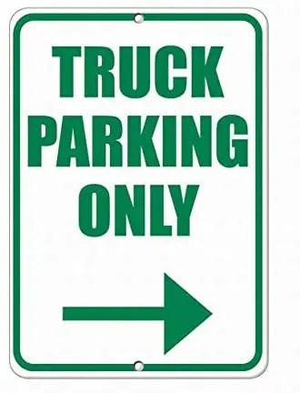 Truck Parking Only at Right Parking Parking Sign Notice Sign 8x12 Aluminum Metal Signs 
Truck Parking Only at Right Parking Parking Sign Notice Sign 8x12 Aluminum Metal Signs