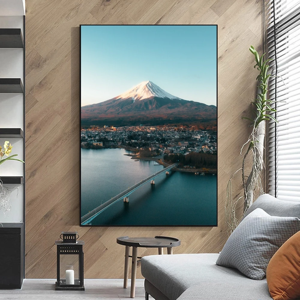 

Mt Fuji Sunrise Japan Photo Art Print Home Decor Wall Painting Poster (No Frame)