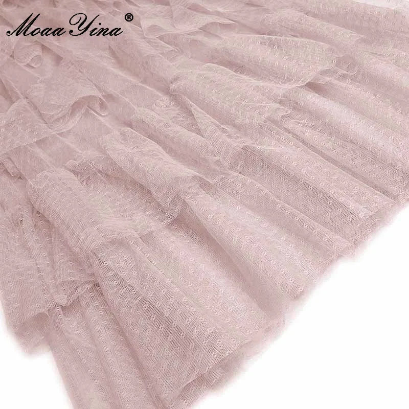 MoaaYina Fashion Designer Runway dress Summer Women Dress Short Sleeve Mesh Cascading Ruffle Elegant Dresses
MoaaYina Fashion Designer Runway dress Summer Women Dress Short Sleeve Mesh Cascading Ruffle Elegant Dresses