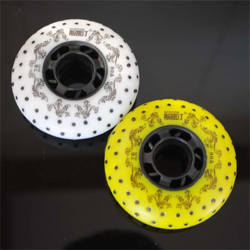 Колесо для катания на коньках Firestones 52 104 208 80 мм 76 72 белого и желтого цветов колеса