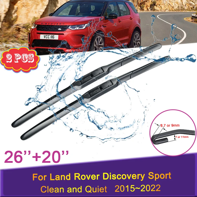 Car Wiper Blades for Land Rover Discovery Sport 2015~2022 Front Windshield Frameless Snow Scraping Durable Rubber Accessories
Car Wiper Blades for Land Rover Discovery Sport 2015~2022 Front Windshield Frameless Snow Scraping Durable Rubber Accessories