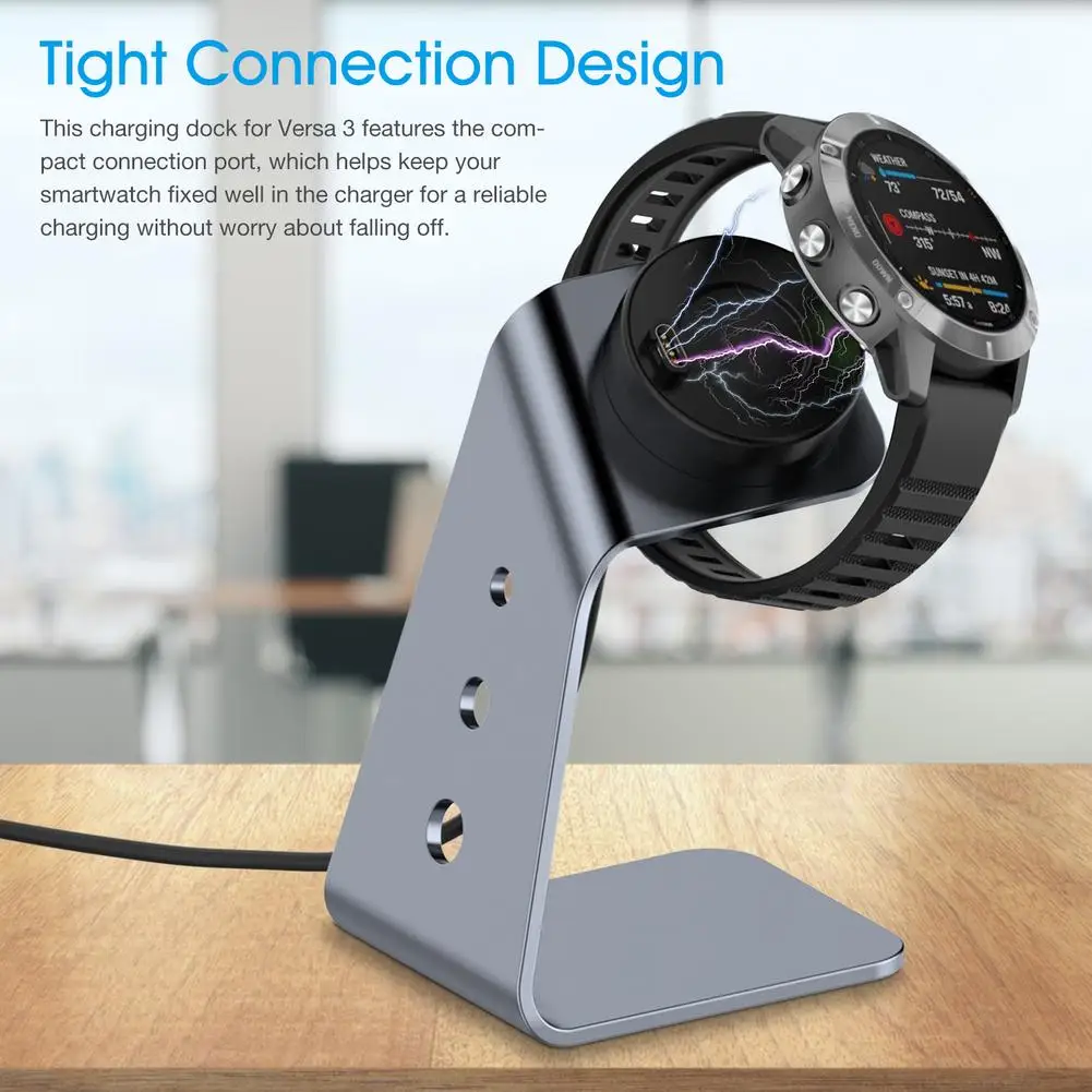 For Garmin Forerunner 745 Smart Watch Charging Dock Metal Stand Replacement Travel Charger Adapter For Garmin Venu Sq / Fenix6
For Garmin Forerunner 745 Smart Watch Charging Dock Metal Stand Replacement Travel Charger Adapter For Garmin Venu Sq / Fenix6