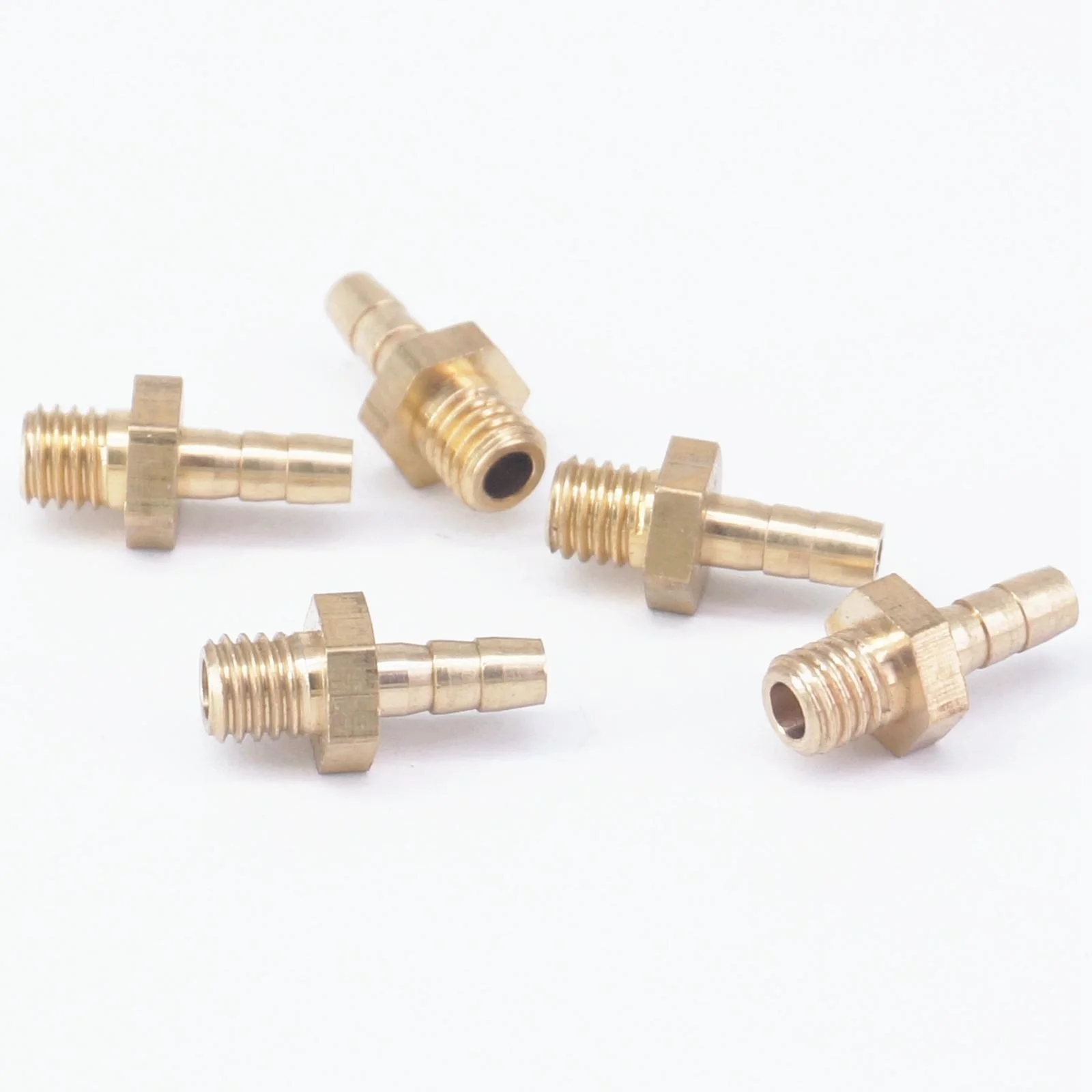 5pcs I/D 3mm x M5 Metric Male Thread Brass Pipe Fitting Connector Hose Barb Tail
5pcs I/D 3mm x M5 Metric Male Thread Brass Pipe Fitting Connector Hose Barb Tail
