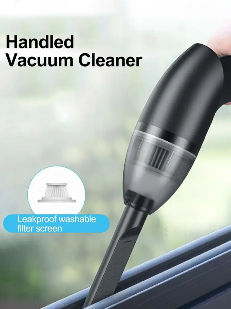 Portable Car Vacuum Cleaner Wireless Rechargeable Household Handheld Automatic Vacuum Cleaner High Suction Power
Portable Car Vacuum Cleaner Wireless Rechargeable Household Handheld Automatic Vacuum Cleaner High Suction Power