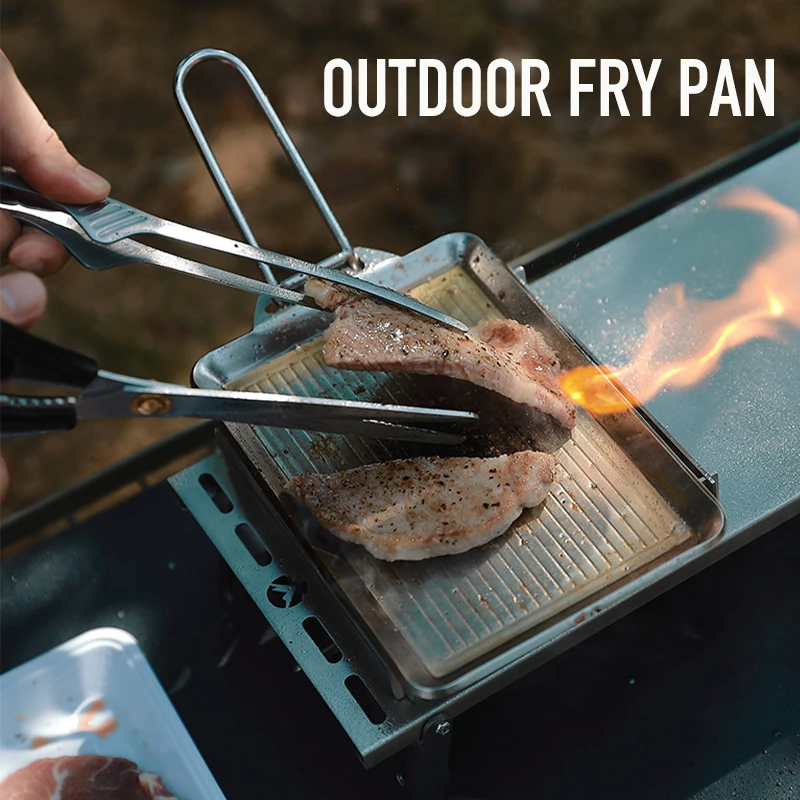 Outdoor Camping Stainless Steel Thick Steak Frying Pan Beef Stewing Cooking Set Detachable Handle Camping Fishing Picnic Gear
Outdoor Camping Stainless Steel Thick Steak Frying Pan Beef Stewing Cooking Set Detachable Handle Camping Fishing Picnic Gear