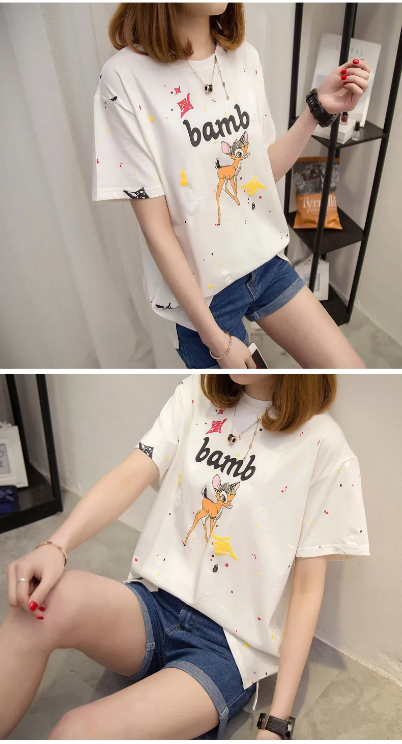 summer small fresh personality short sleeve casual loose fit large size top women
summer small fresh personality short sleeve casual loose fit large size top women