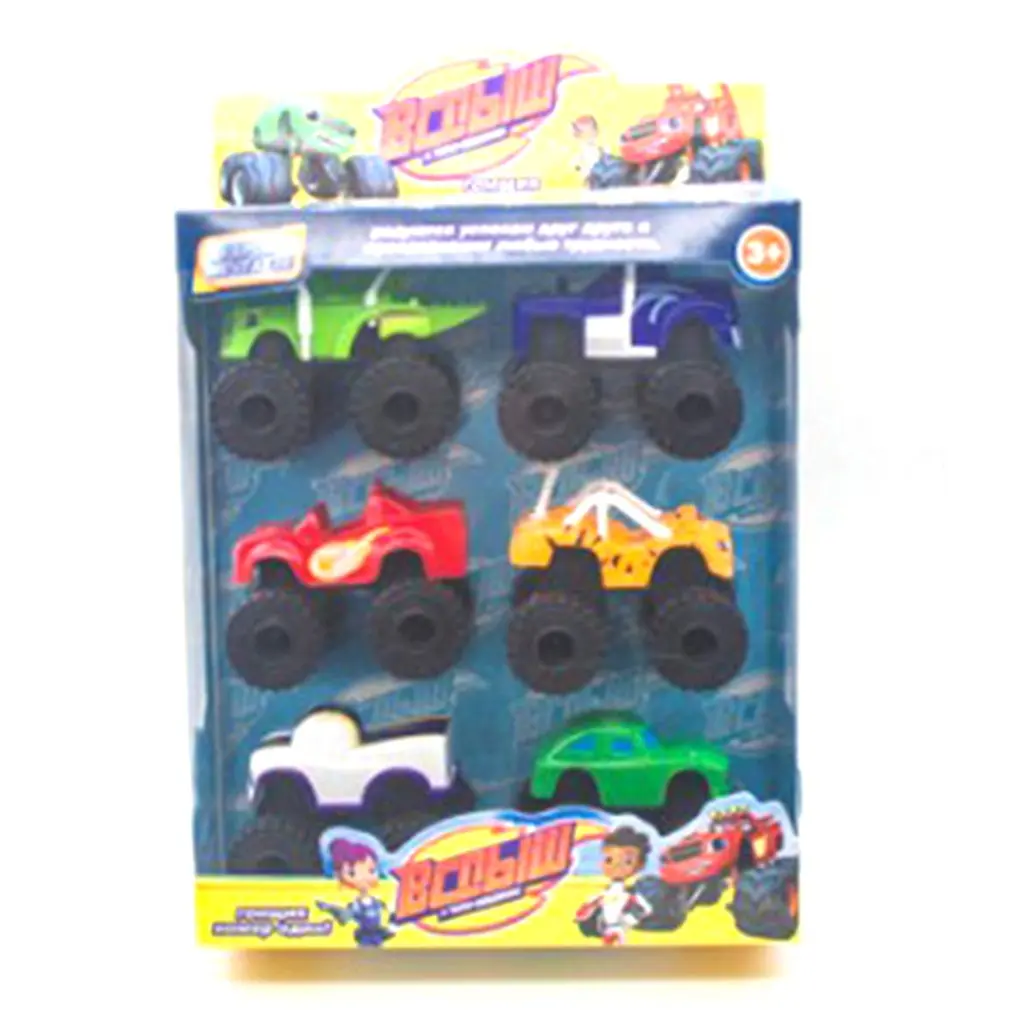 New 6PCS/Lot Monster Machines Russia Kid Toys Blaze miracle cars blaze Vehicle Car Toys With Original Box Best Gifts For Kids
New 6PCS/Lot Monster Machines Russia Kid Toys Blaze miracle cars blaze Vehicle Car Toys With Original Box Best Gifts For Kids