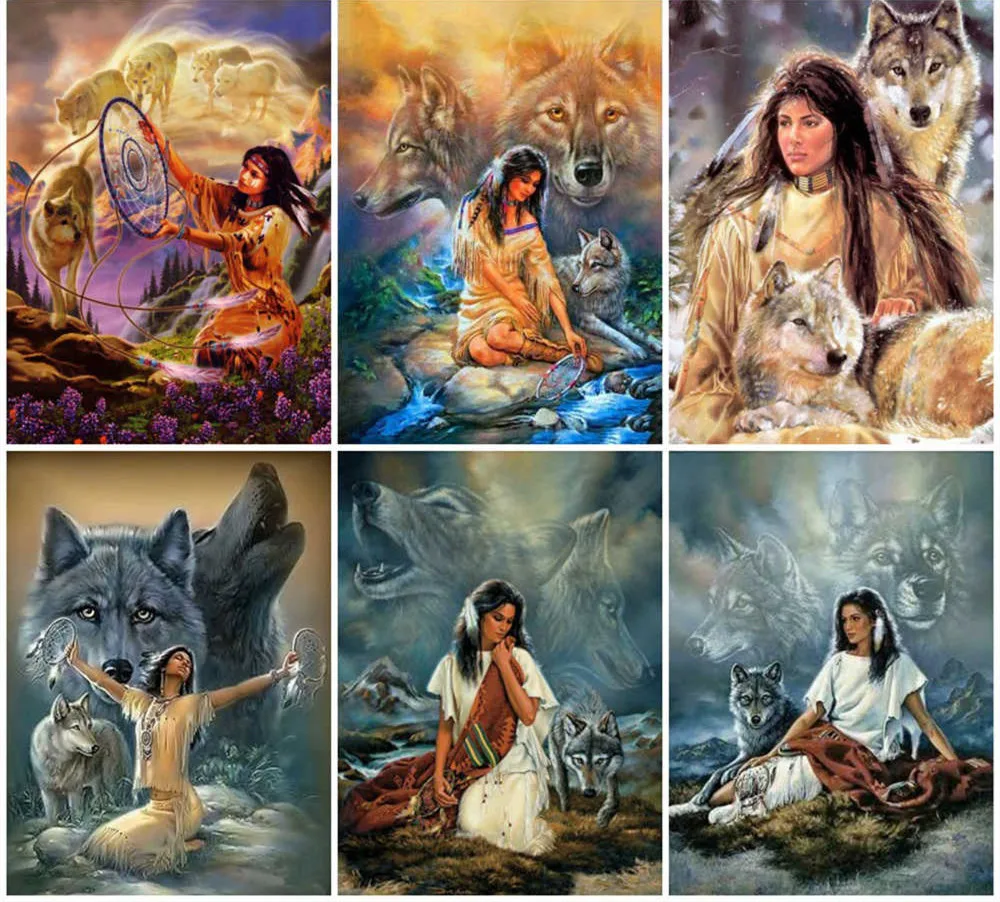 5D full round&square Diy AB Diamond Painting Indians Cross Stitch Diamond Embroidery Animal Wolf Mosaic Bedroom Decoration
5D full round&square Diy AB Diamond Painting Indians Cross Stitch Diamond Embroidery Animal Wolf Mosaic Bedroom Decoration