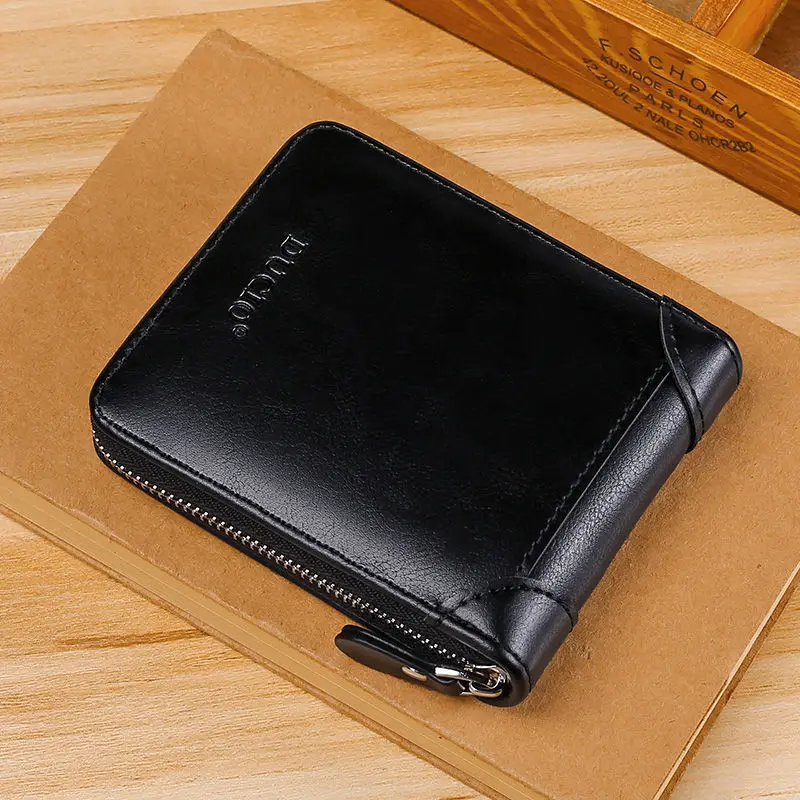 New Vintage Short Mens Wallet High Quality Business Purses Retro Small Leather Wallet Men Luxury Card Holder Zipper Coin Purse
New Vintage Short Mens Wallet High Quality Business Purses Retro Small Leather Wallet Men Luxury Card Holder Zipper Coin Purse