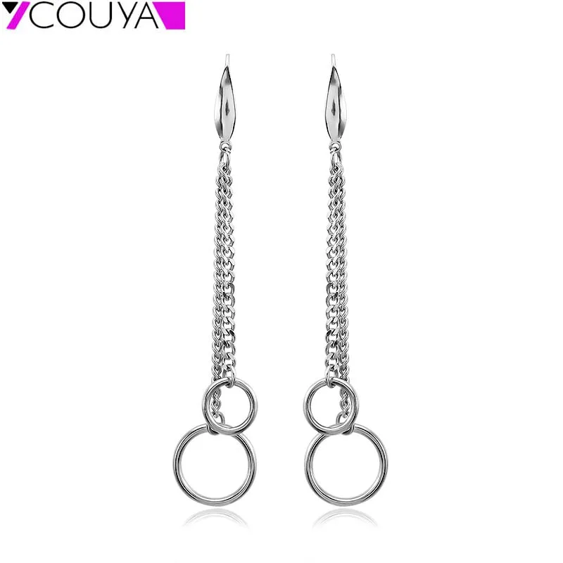 Long Circle Pendant Earing Tassel Earrings for Women Dangle Hanging Double Cuban Chain Earring for Ladies Jewelry Brincos Bijoux
Long Circle Pendant Earing Tassel Earrings for Women Dangle Hanging Double Cuban Chain Earring for Ladies Jewelry Brincos Bijoux