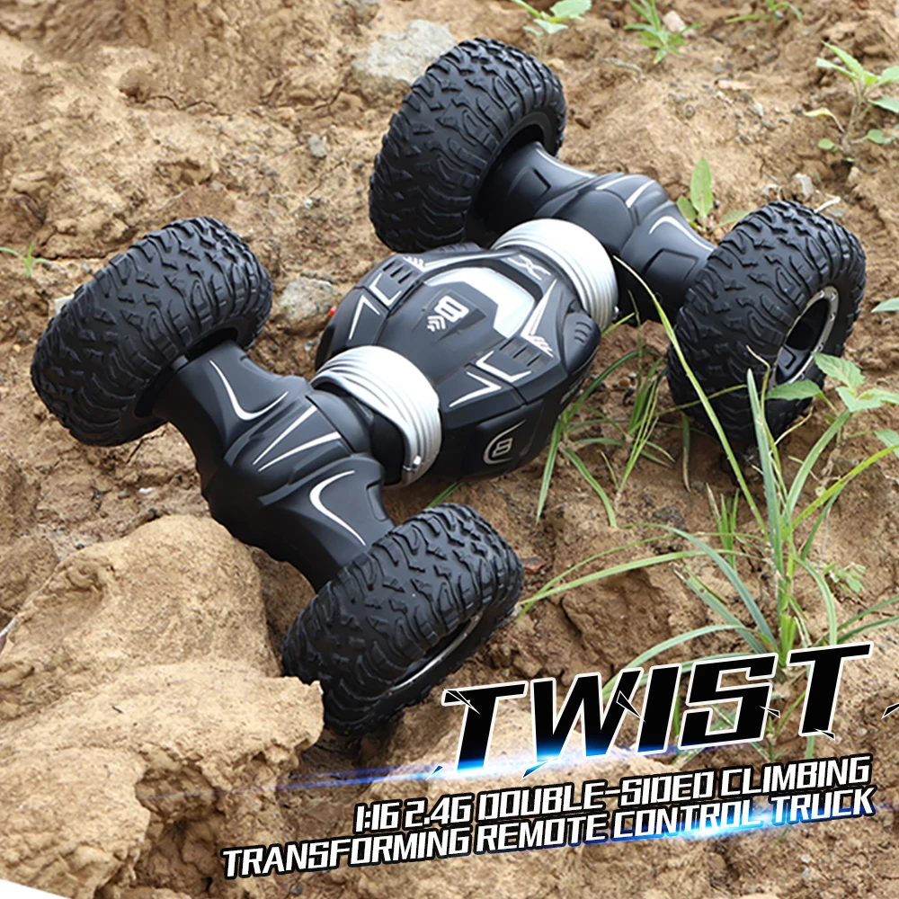4WD 2.4GHz RC Climbing Car For Children 1:16 High Speed Radio Remote Control Off Road Buggy Twist Rc Stunt Cars Model Boys Toy
4WD 2.4GHz RC Climbing Car For Children 1:16 High Speed Radio Remote Control Off Road Buggy Twist Rc Stunt Cars Model Boys Toy