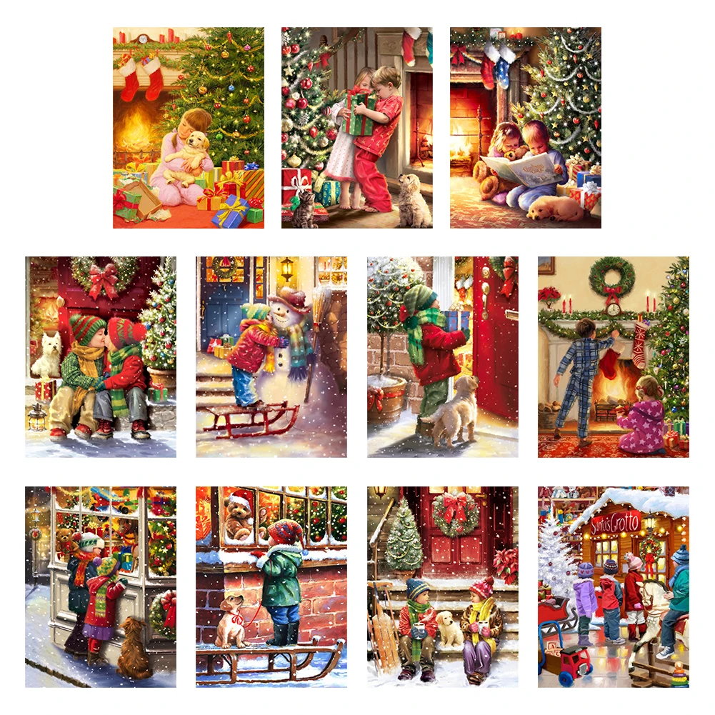 30x40cm 5D DIY Full Round Drill Diamond Painting Children Christmas Warm Atmosphere Mosaic Kit Art Craft Handmade Gift New
30x40cm 5D DIY Full Round Drill Diamond Painting Children Christmas Warm Atmosphere Mosaic Kit Art Craft Handmade Gift New